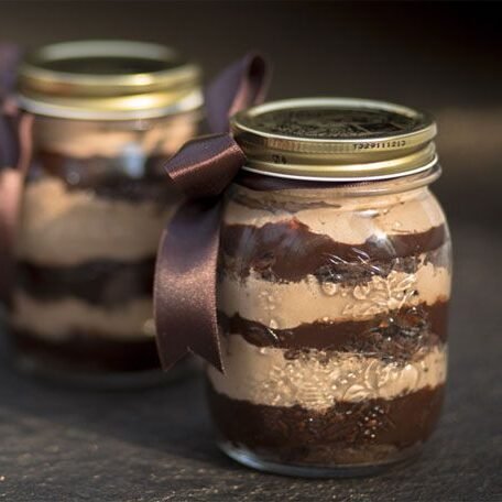 Chocolate jar cake rich and creamy